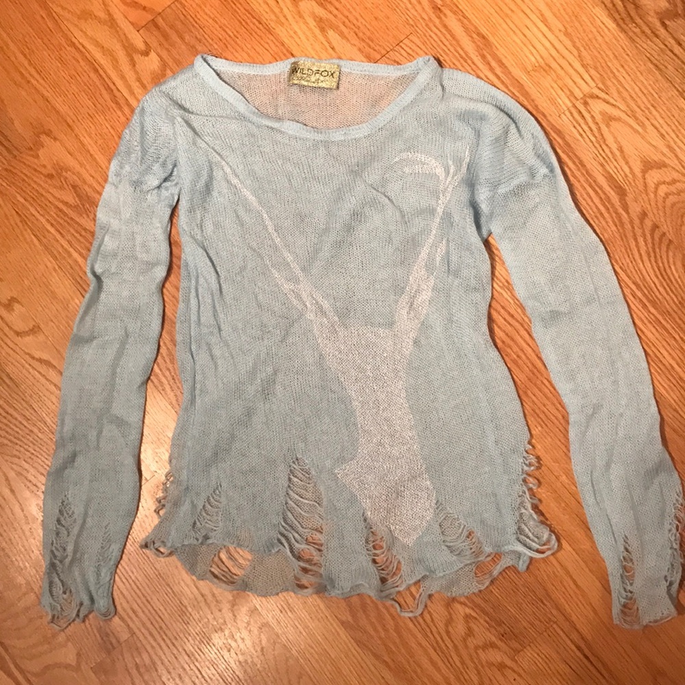 Beautiful NEW baby blue sweater in size XS/S ❤️🎉